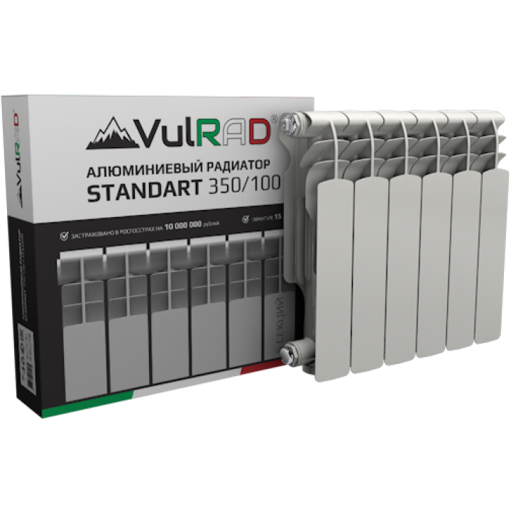 Алюминиевый радиатор Vulrad Standart 350/96 (1 секция)