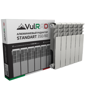 Алюминиевый радиатор Vulrad Standart 350/80 (1 секция)