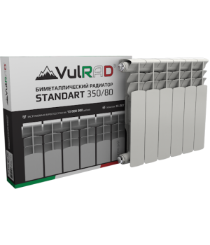Биметаллический радиатор VULRAD STANDART 350/80 (1 секция)