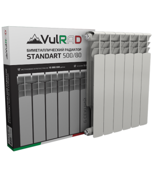 Биметаллический радиатор VULRAD STANDART 500/80 (1 секция)